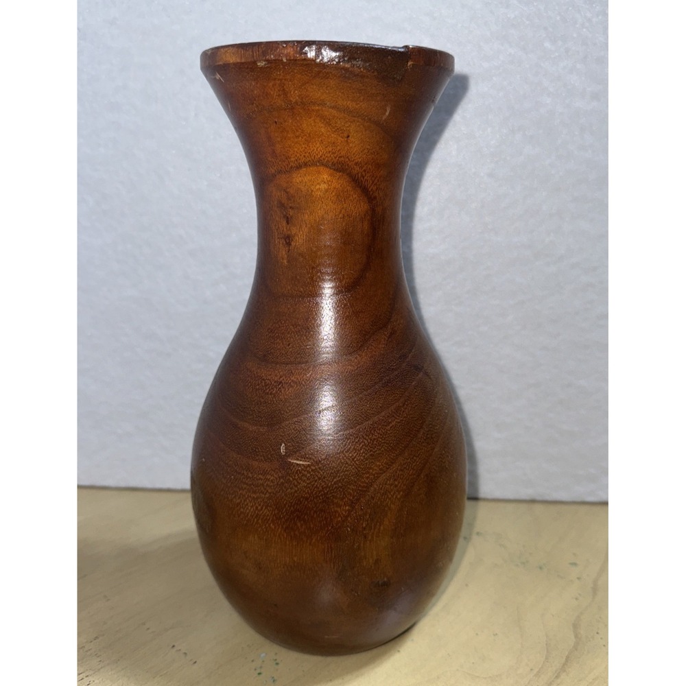 Wood Vase Flower Vase 10 Inch‎ Home Decor Multipurpose use - Picture 3 of 11